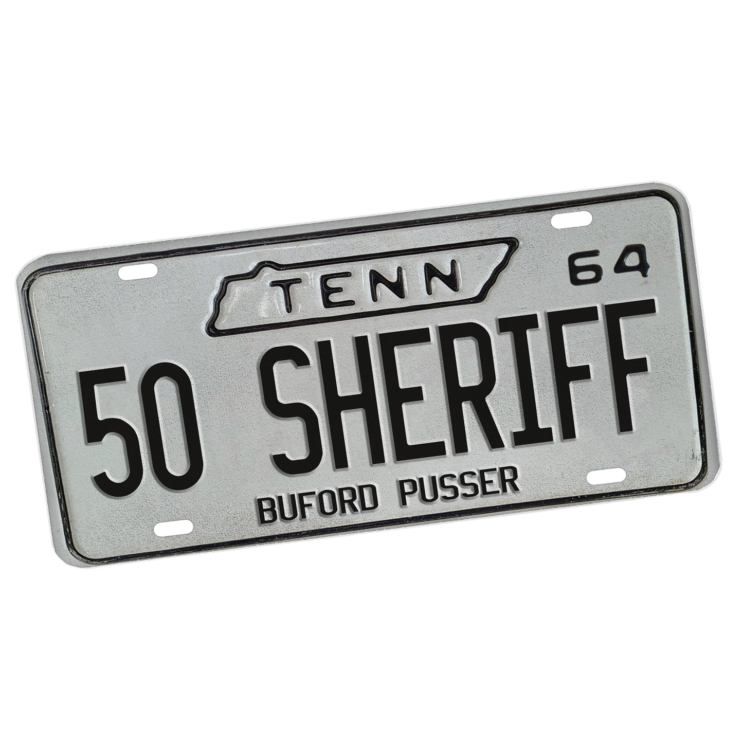 LP-040-4 License Plate - Tennessee Sheriff Buford Pusser Movie 50 Sheriff