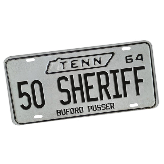 LP-040-4 License Plate - Tennessee Sheriff Buford Pusser Movie 50 Sheriff
