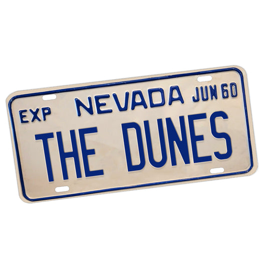 LP-042-5 License Plate - Las Vega Hotel The Dunes Nevada
