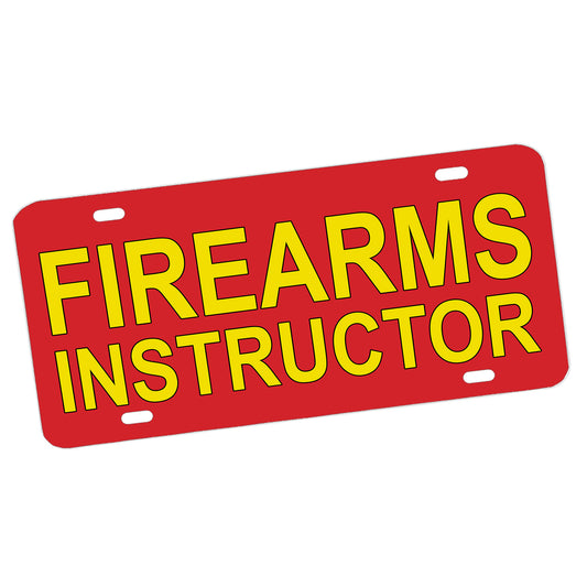 LP-055 License Plate - Law Enforcement Military Firearms Instructor