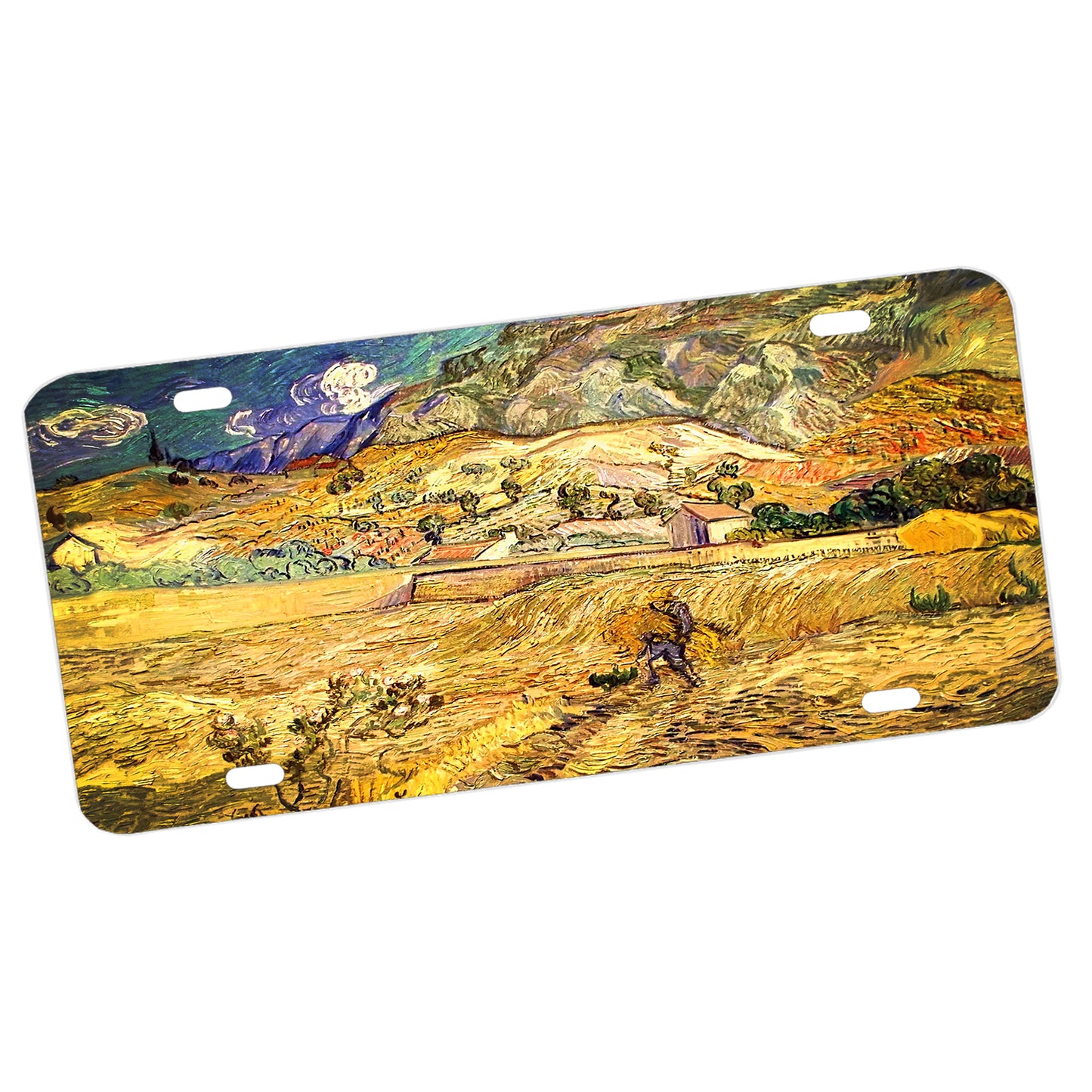 LP-059 License Plate - Classic art by Van Gogh Landscape Saint Remy