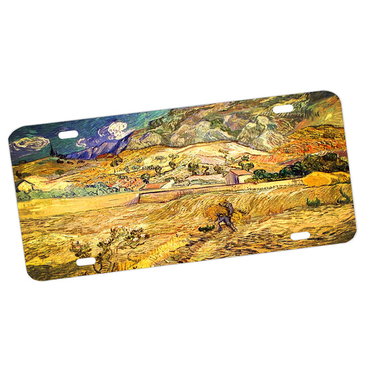 LP-059 License Plate - Classic art by Van Gogh Landscape Saint Remy