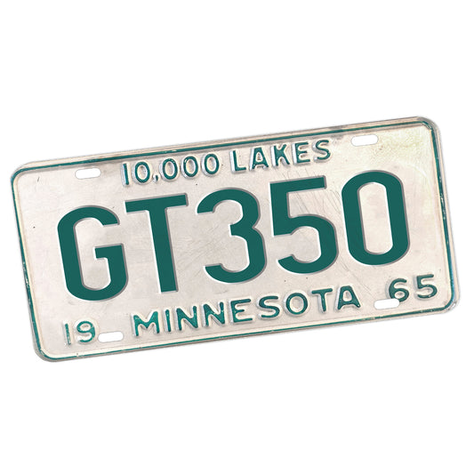 LP-061-1 License Plate - Vintage Design 1969 Minnesota GT350 Mustang