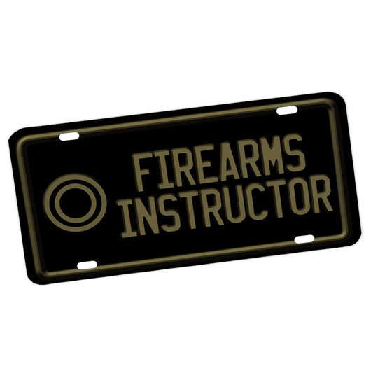 LP-070 License Plate - Law Enforcement Military Firearms Instructor