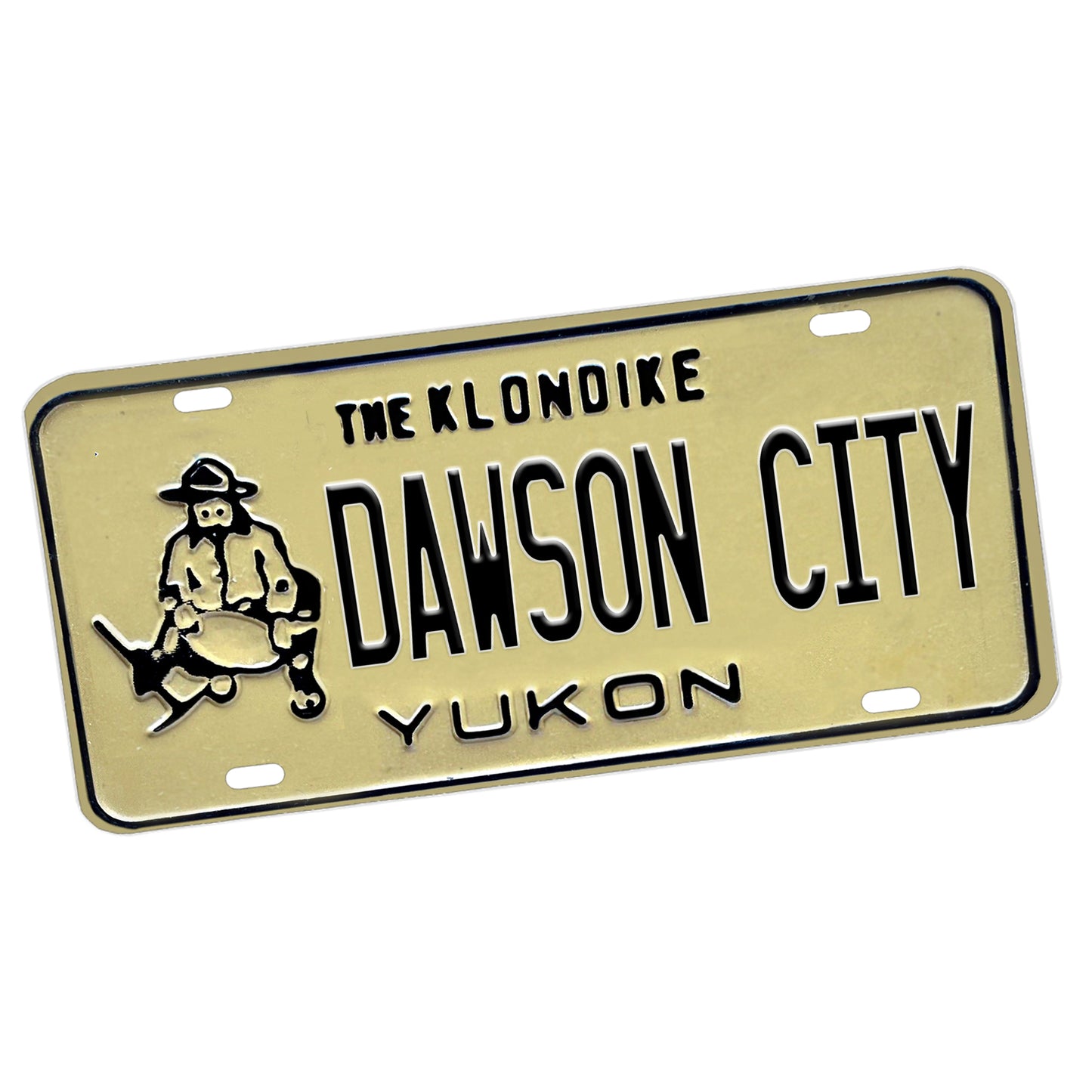 LP-071-2 License Plate - 1985-1990 The Klondike Yukon Dawson City Design
