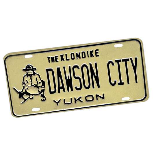 LP-071-2 License Plate - 1985-1990 The Klondike Yukon Dawson City Design