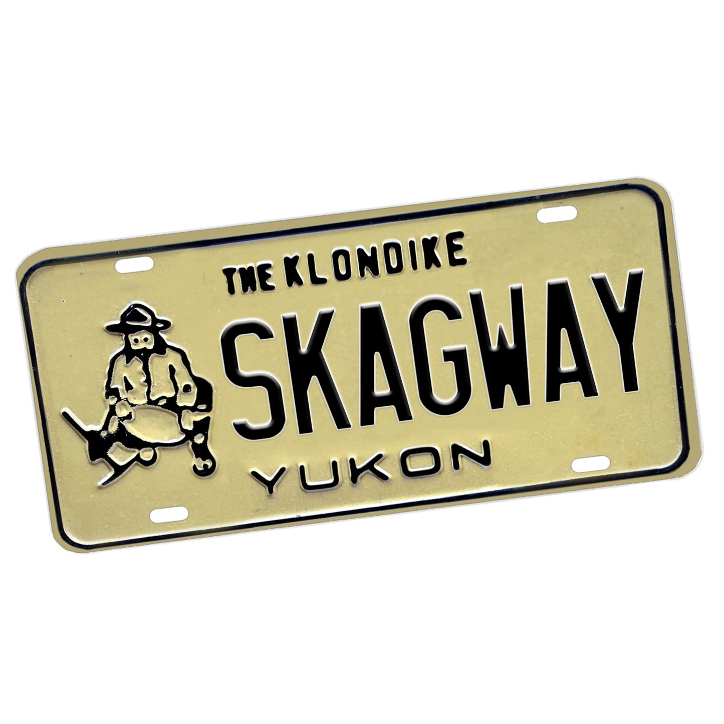 LP-071-4 License Plate - 1985-1990 The Klondike Yukon Skagway Design