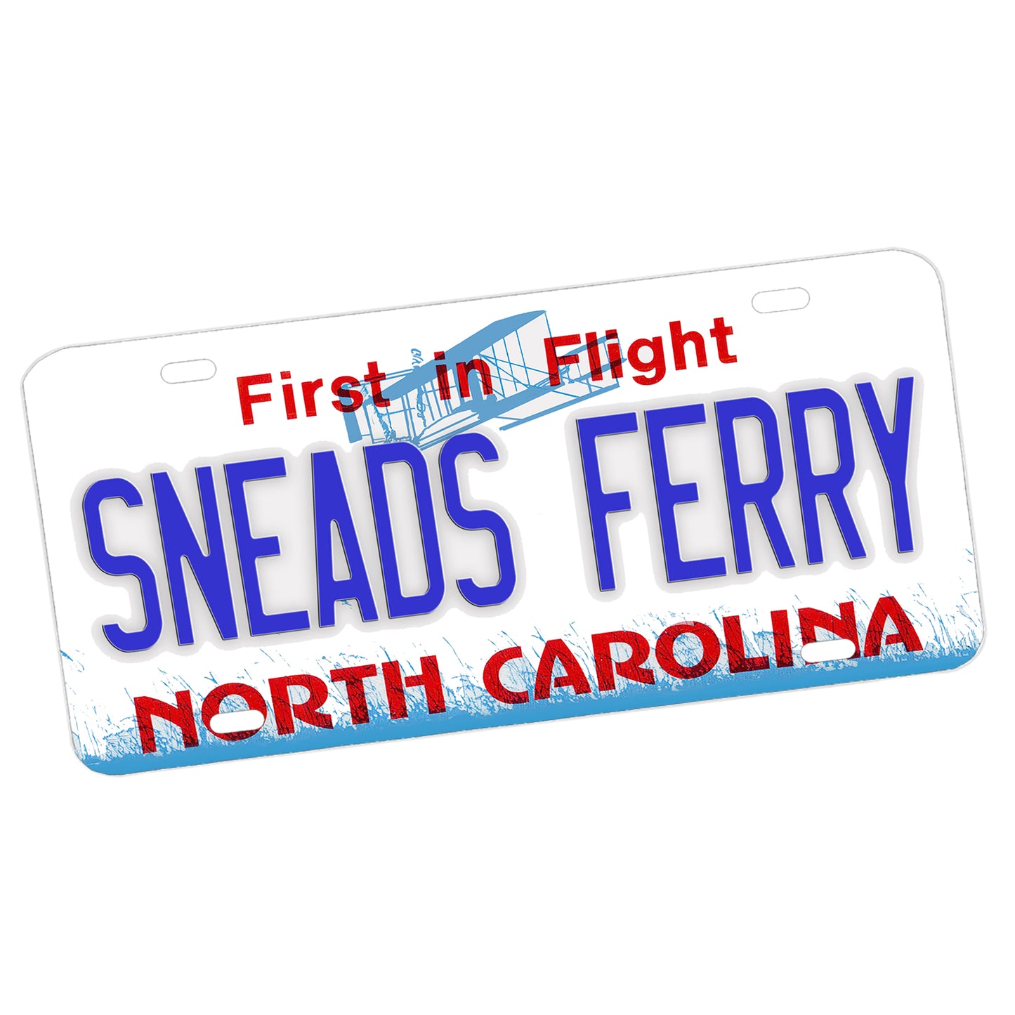 LP-079 License Plate - North Carolina Sand Hills Towns and Cities