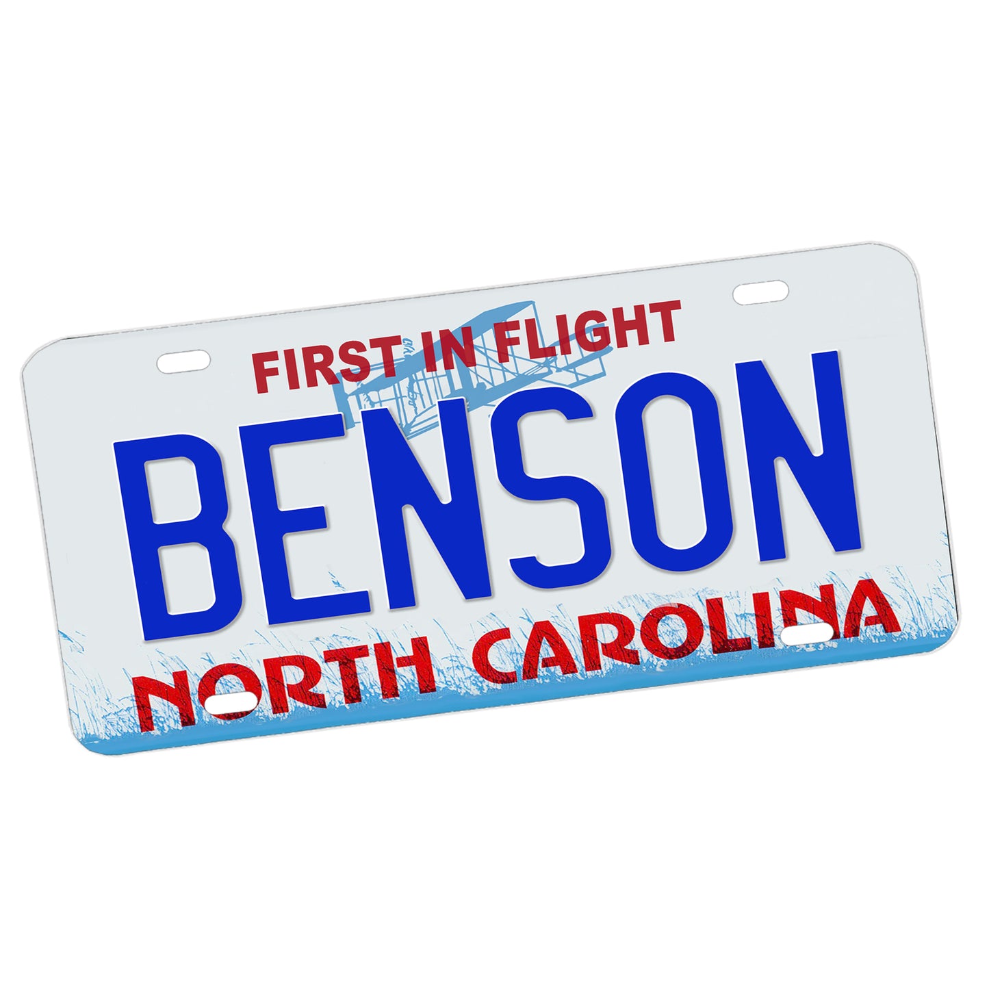 LP-079 License Plate - North Carolina Sand Hills Towns and Cities
