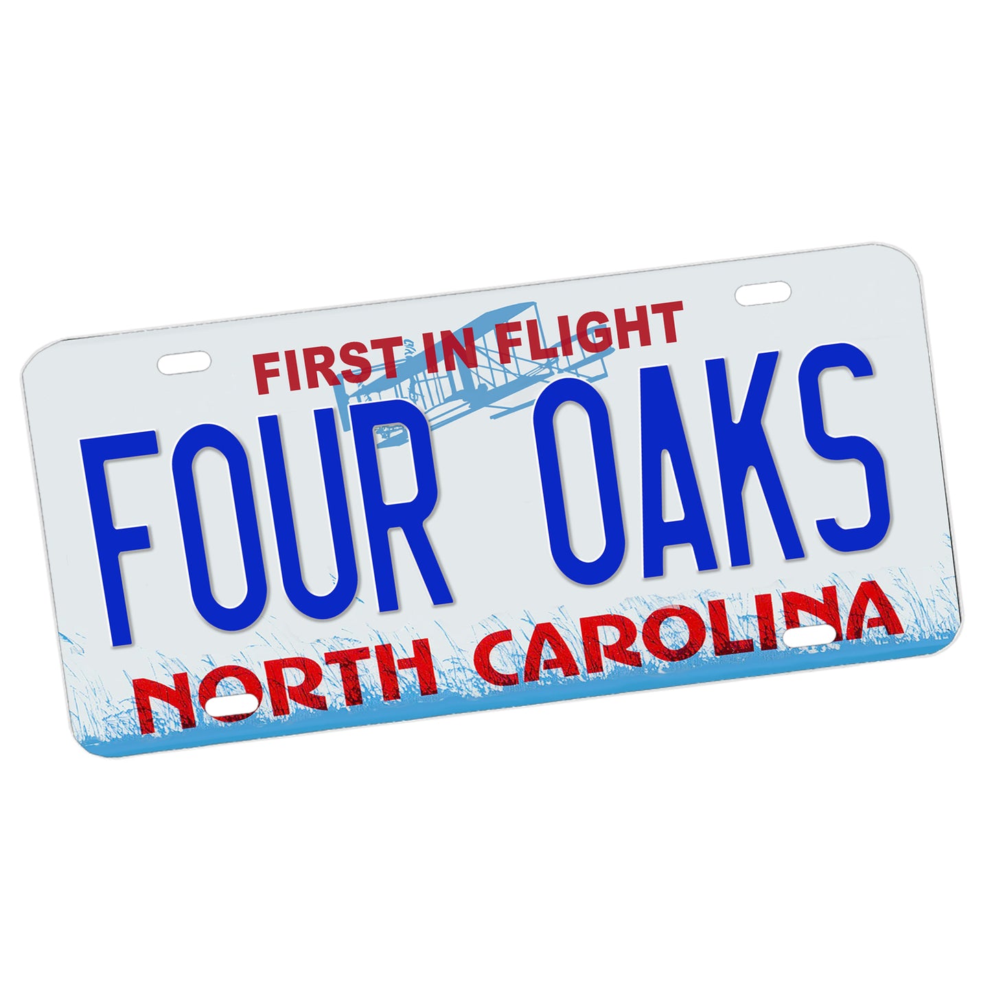 LP-079 License Plate - North Carolina Sand Hills Towns and Cities