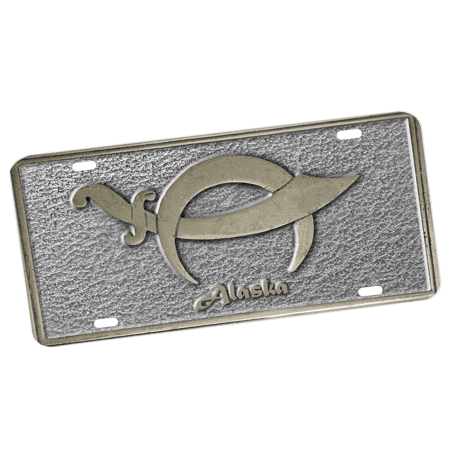 LP-083-001 License Plate - Shriners Sword Crescent Moon Alaska