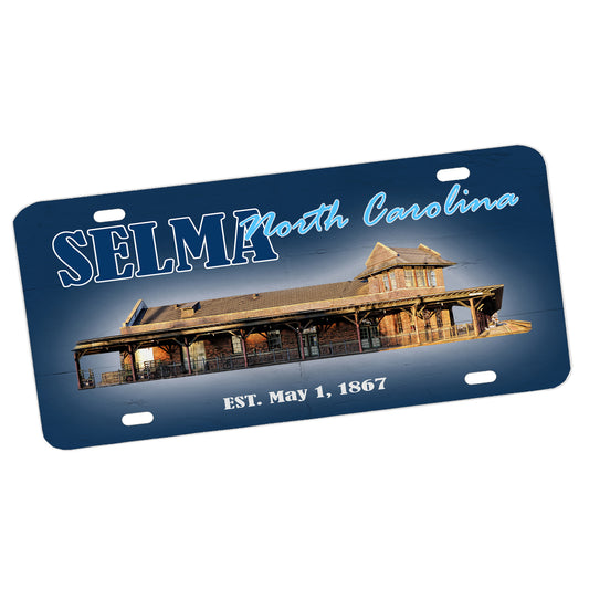 LP-091 License Plate - Train Station Selma North Carolina