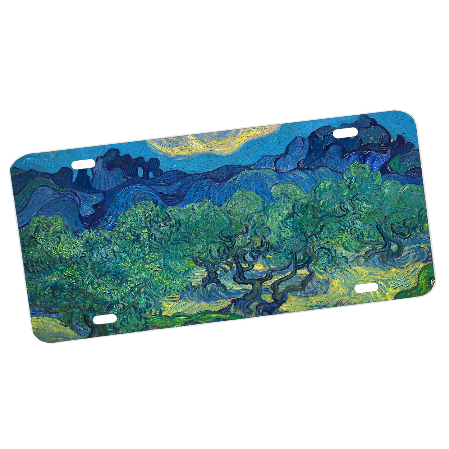 LP-093 License Plate - Classic art by Van Gogh Olive Trees
