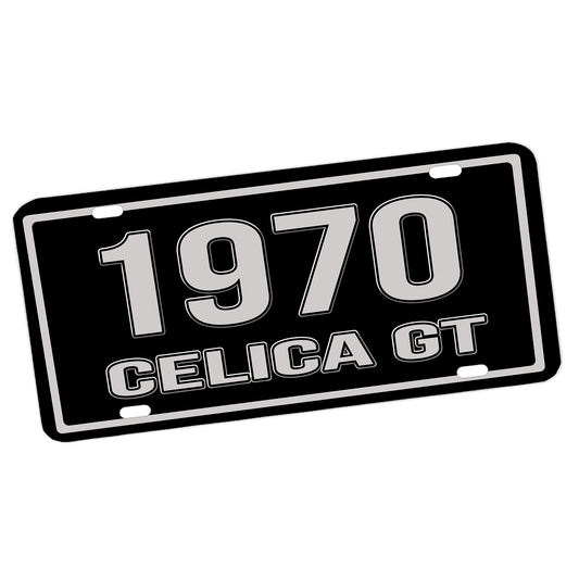 LP-097 License Plate - Classic Toyota Celica GT Model Year 1970 through 1980