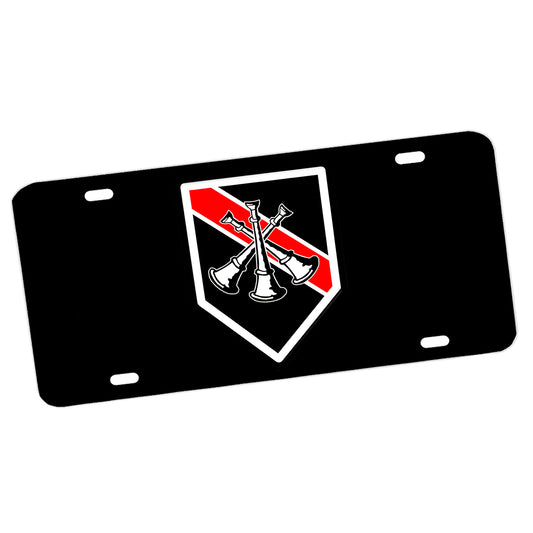 LP-201 Firefighter Three  Bugles Assistant Chief License Plate