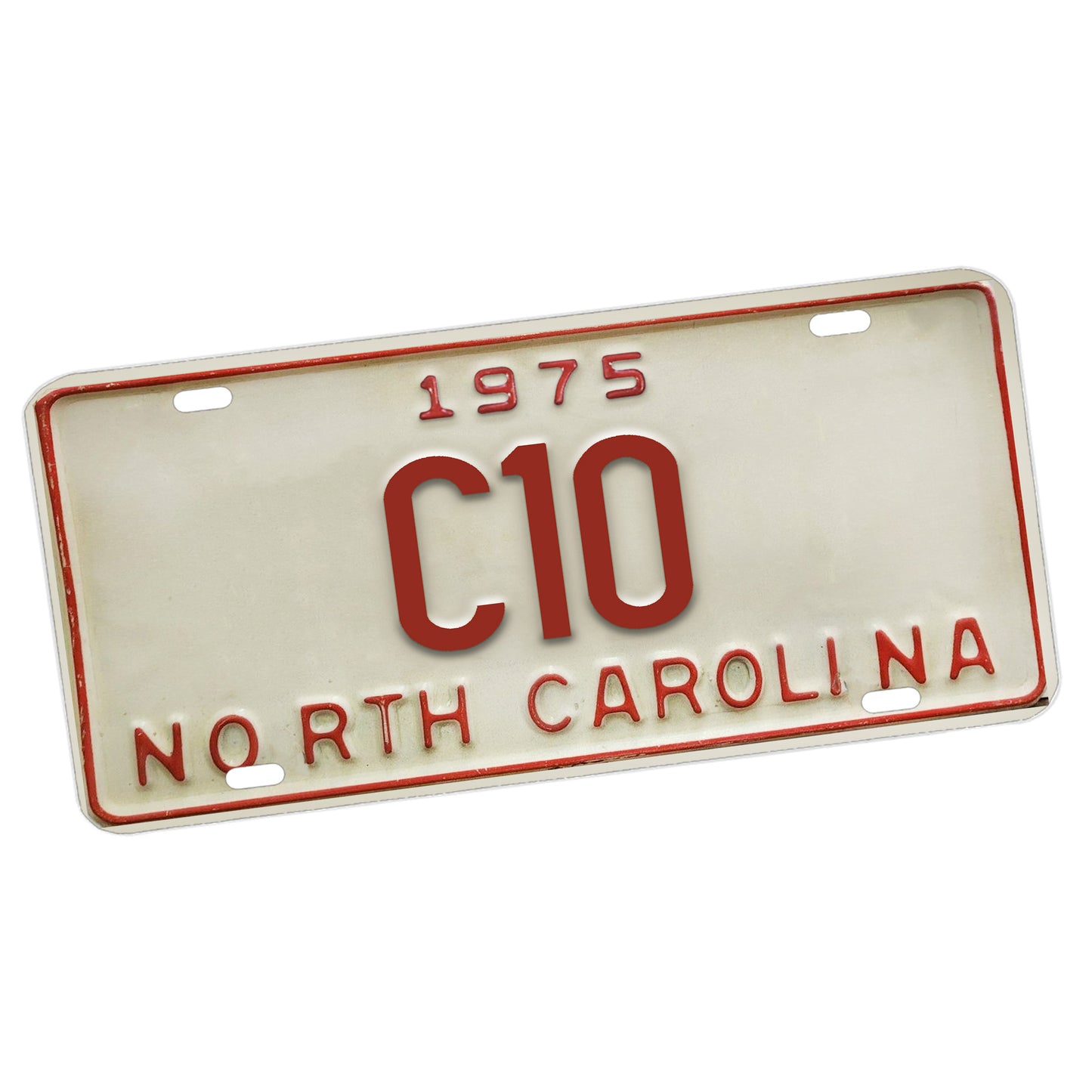 LP-2205 Aluminum License Plate 1975 North Carolina C10 Reproduction