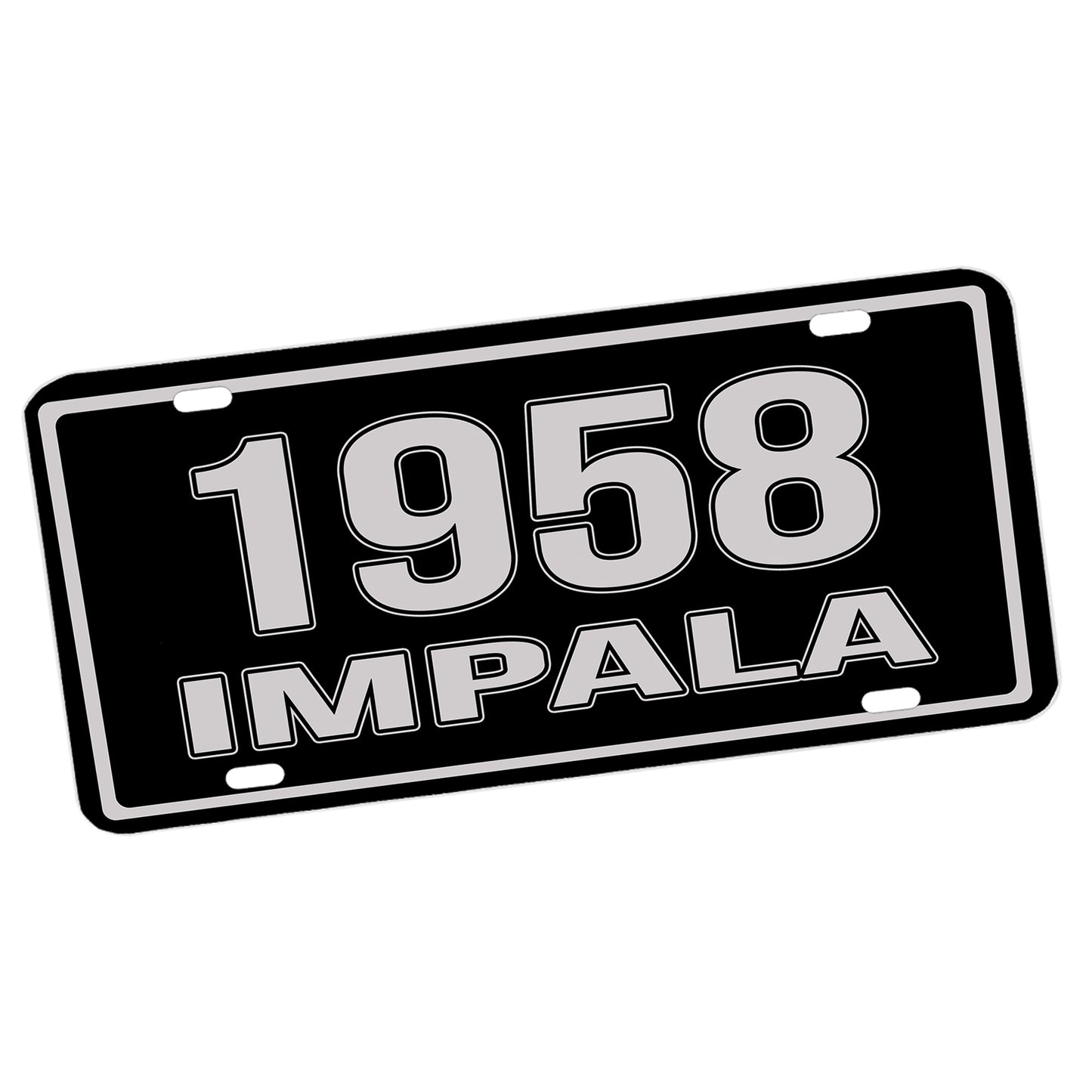 LP-303-1958 First Generation Chevrolet Impala License Plate