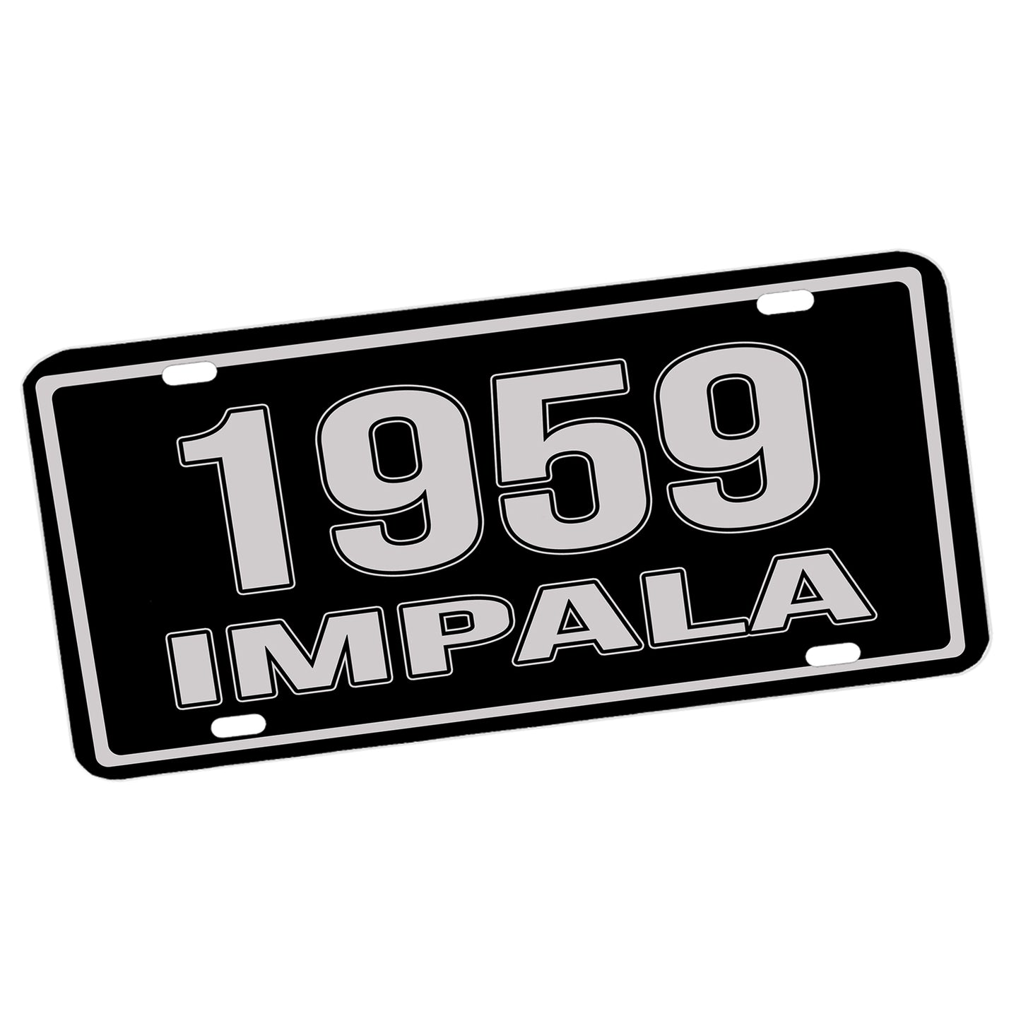 LP-303 1959-1960 Second Generation Impala License Plate