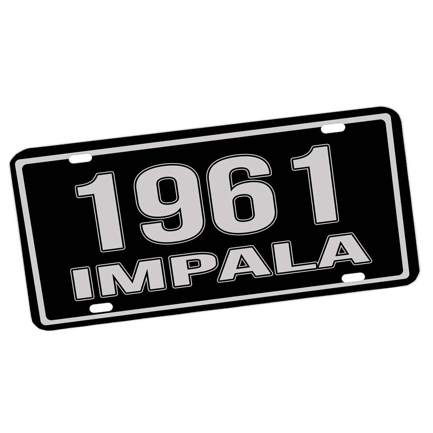 LP-303-Third Generation 1961-1962 Chevrolet Impala License Plate