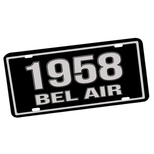 LP-311 1958 Third Generation Chevrolet Bel Air Aluminum License Plate