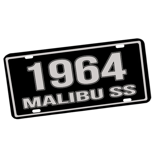 LP-312 1964-1967 First Generation Chevrolet Malibu SS Aluminum License Plate
