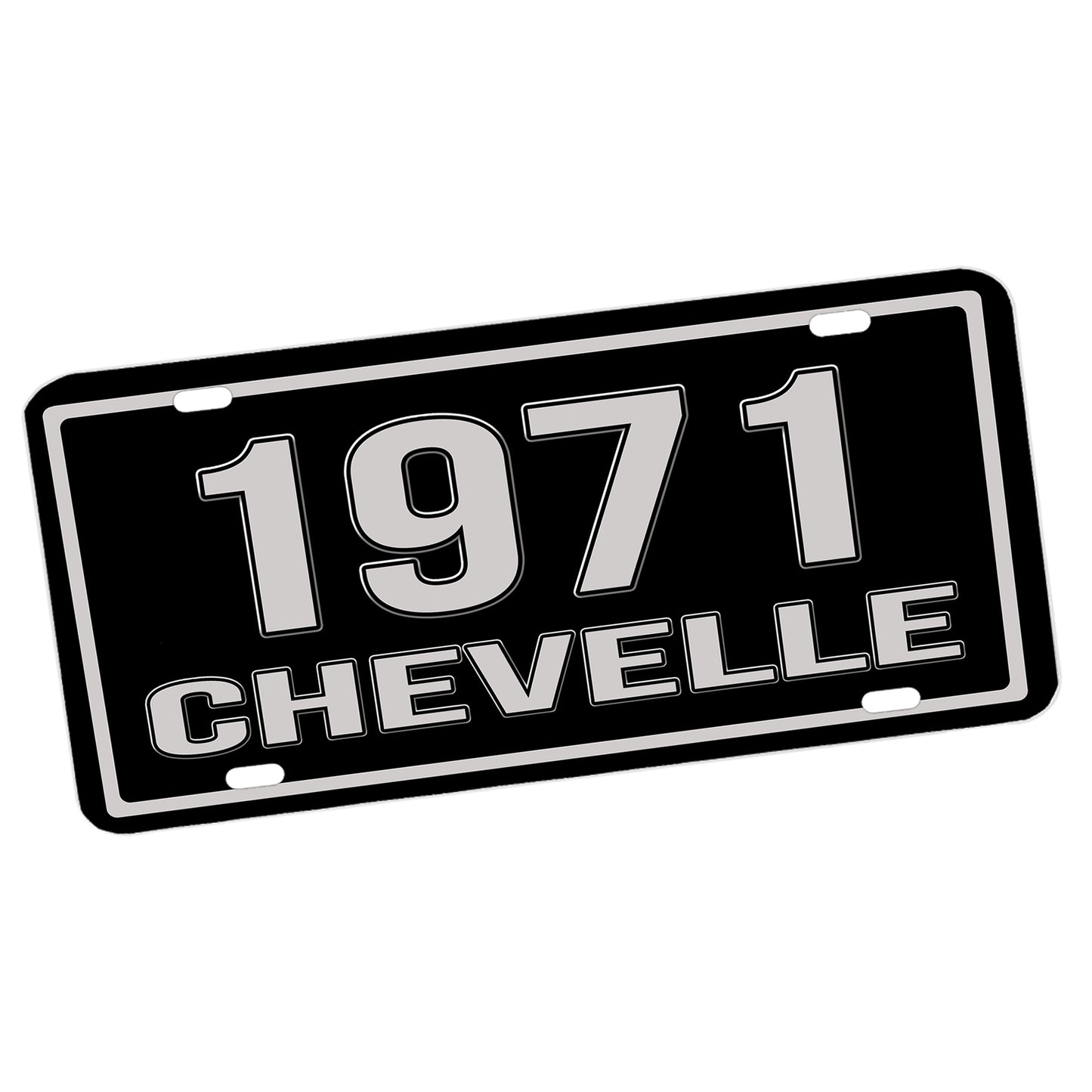 LP-311 1971-1975 Seventh Generation Chevrolet Bel Air Aluminum License Plate