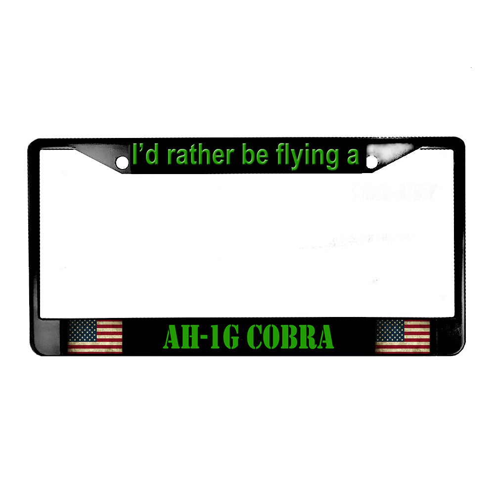 LPF-021-4 License Plate Frame - Army AH-1G Cobra Helicopter
