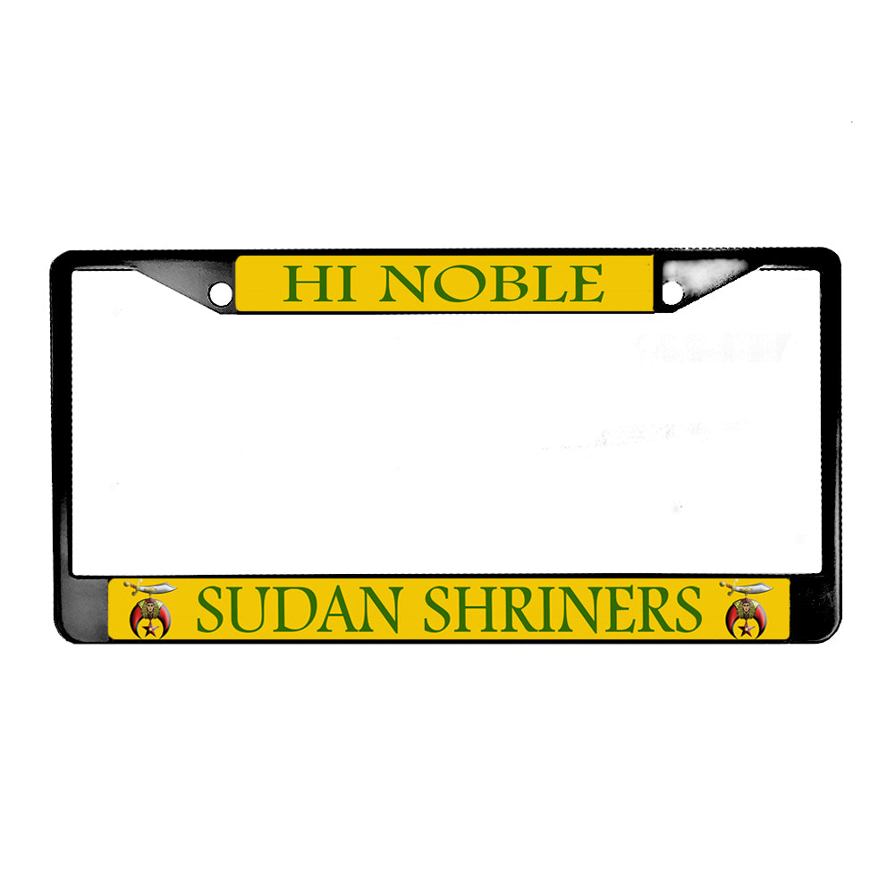 LPF-056-5 License Plate Frame - Shriner High Noble Sudan Shriners