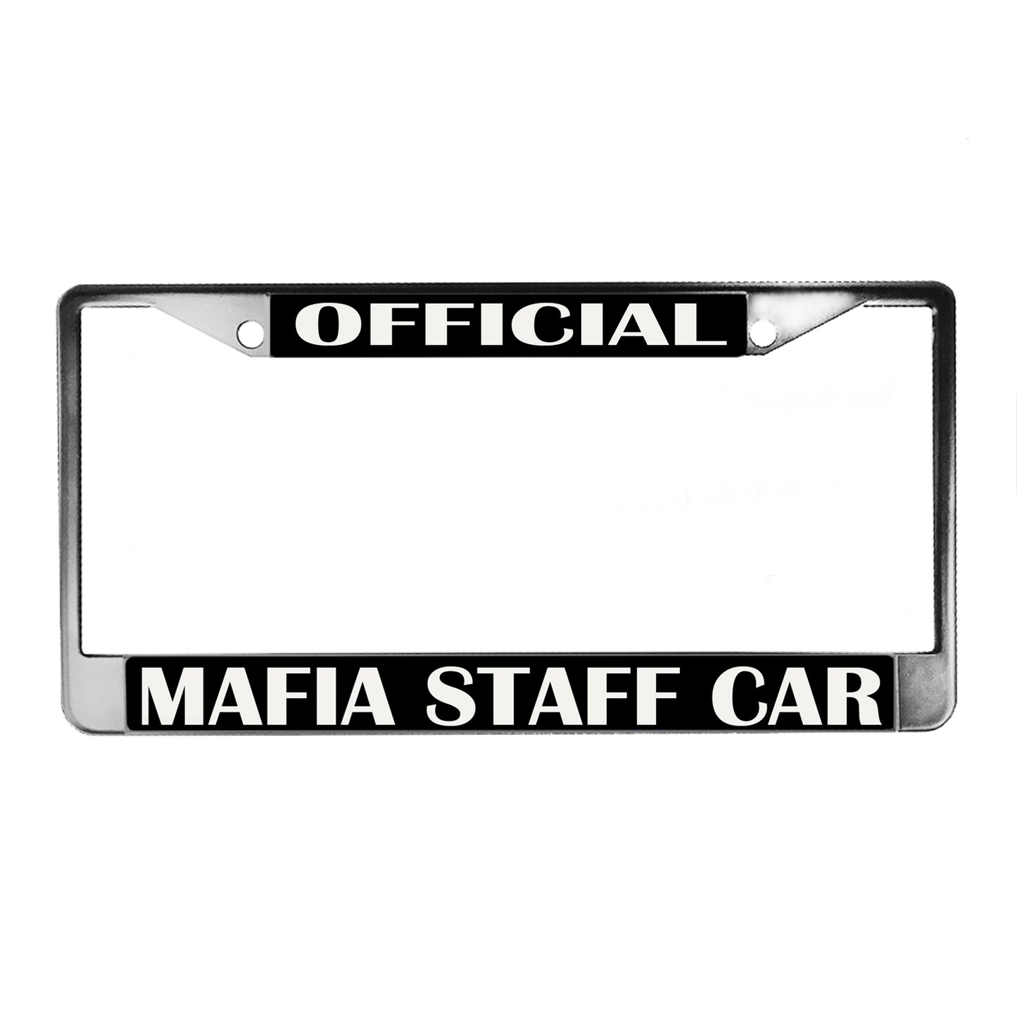 LPF-061 License Plate Frame - Novelty Official Mafia Staff Car