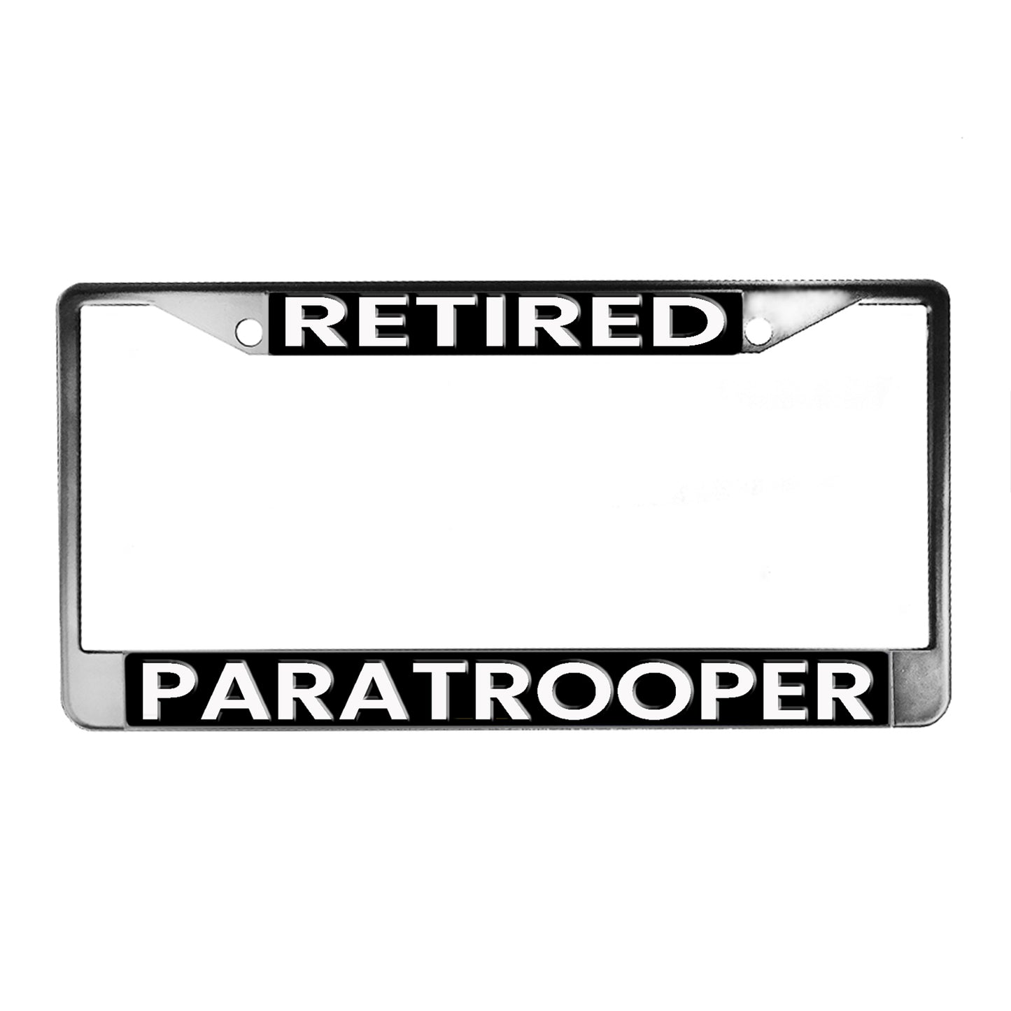 LPF-199 License Plate Frame - Army Retired Paratrooper