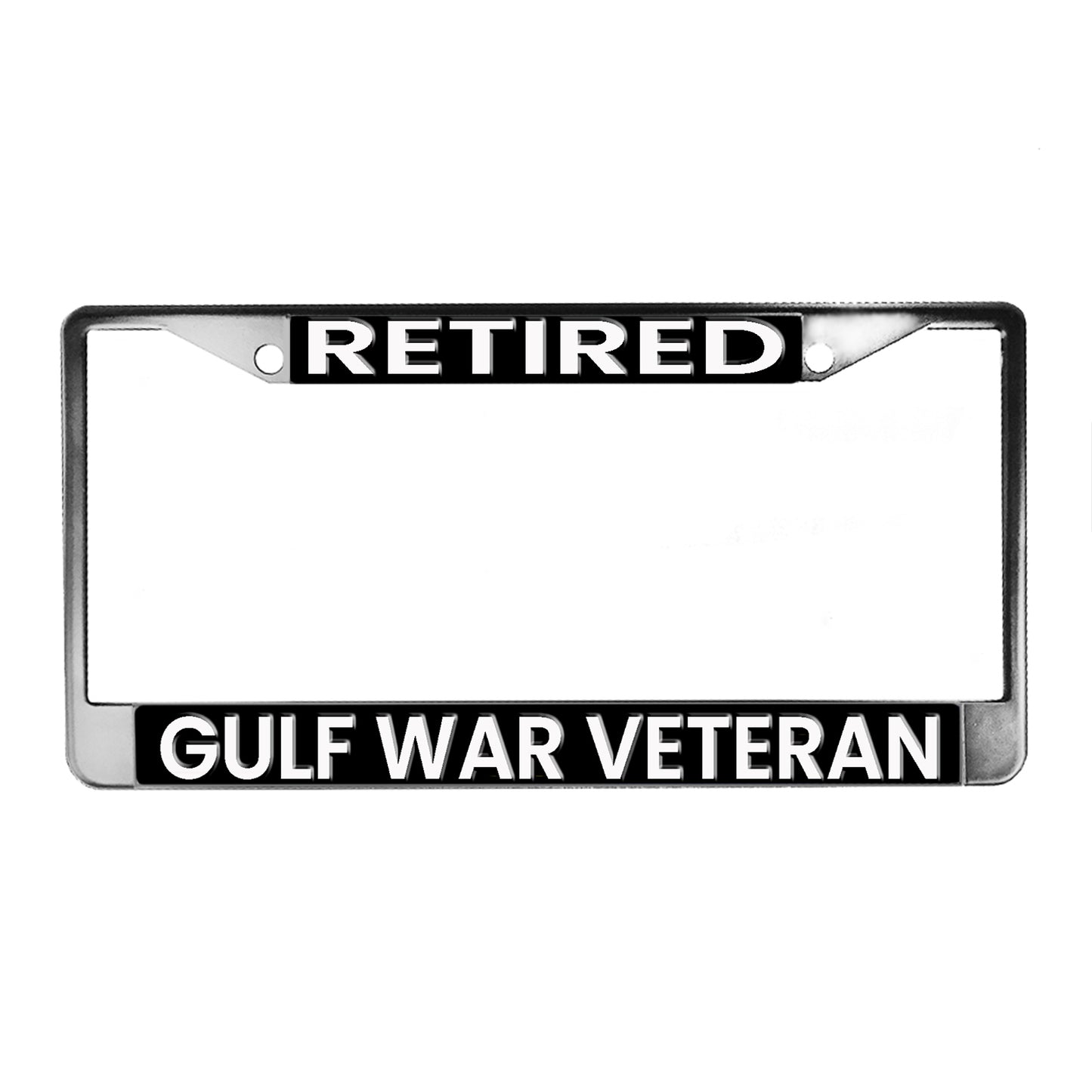LPF-201 License Plate Frame - Army Retired Gulf War Veteran