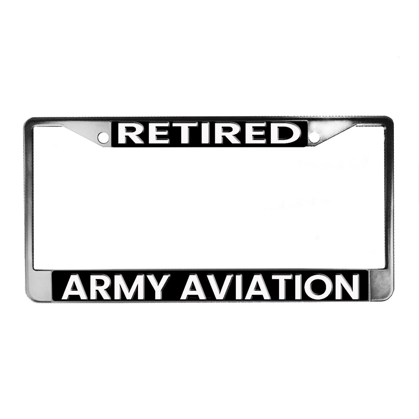 LPF-202 License Plate Frame - Army Retired Army Aviation