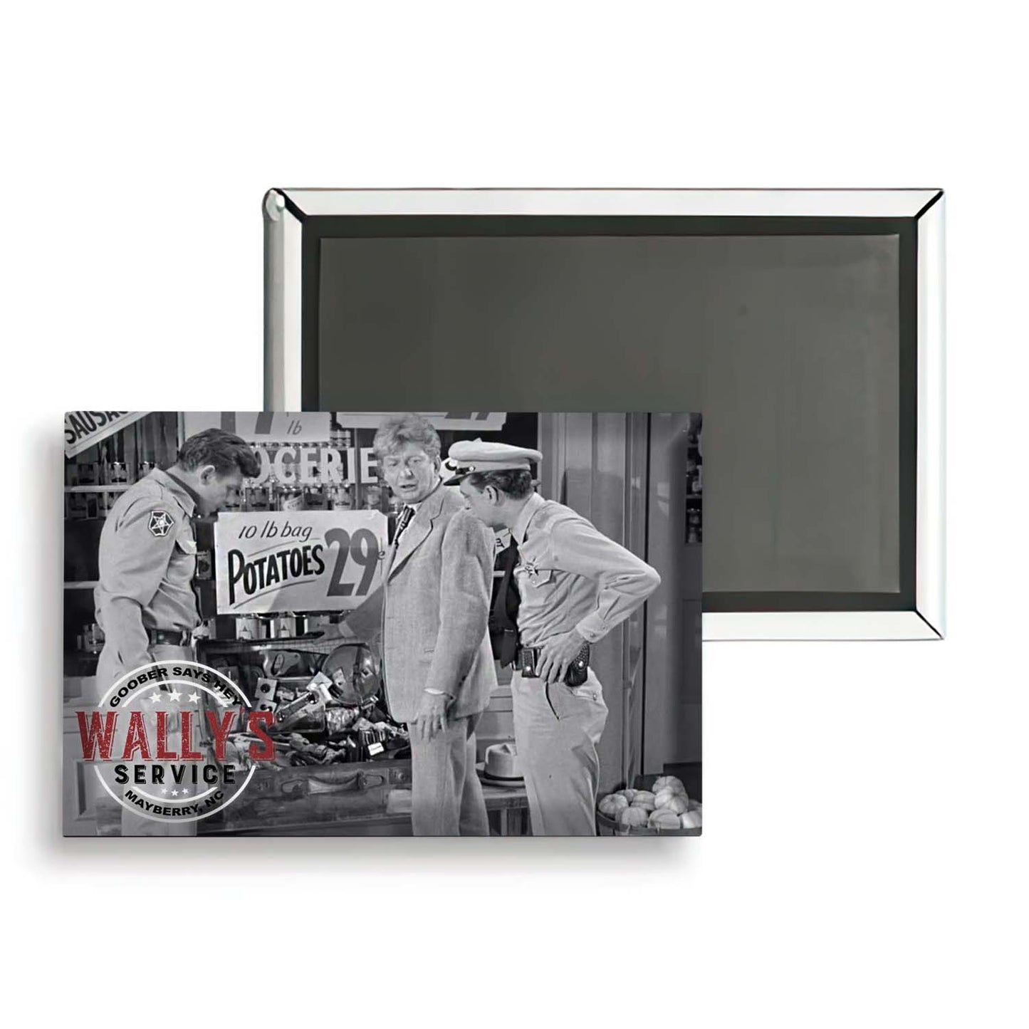 MG-003 - Mayberry Andy Barney w Salesman Metal Magnet