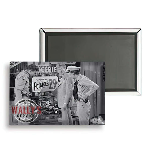MG-003 - Mayberry Andy Barney w Salesman Metal Magnet