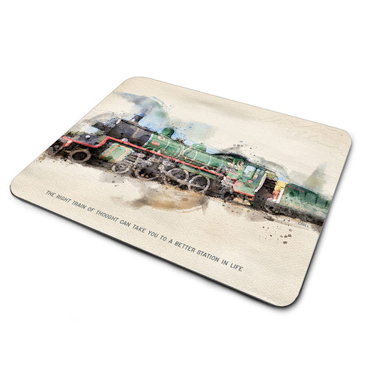 MP-141 Mouse Pad The Right Train of Thought Quote