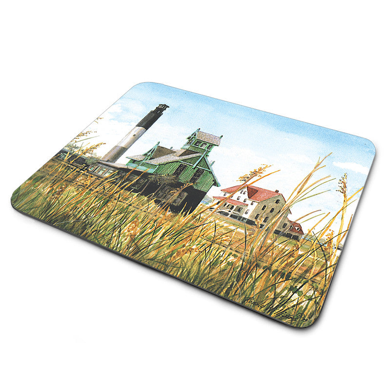 MP-206 Mouse Pad By Ron Williams Oak Island Life Saving Station NC