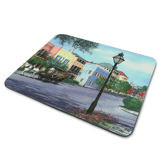 MP-291 Mouse Pad By Ron Williams Horse and Carriage In Charleston