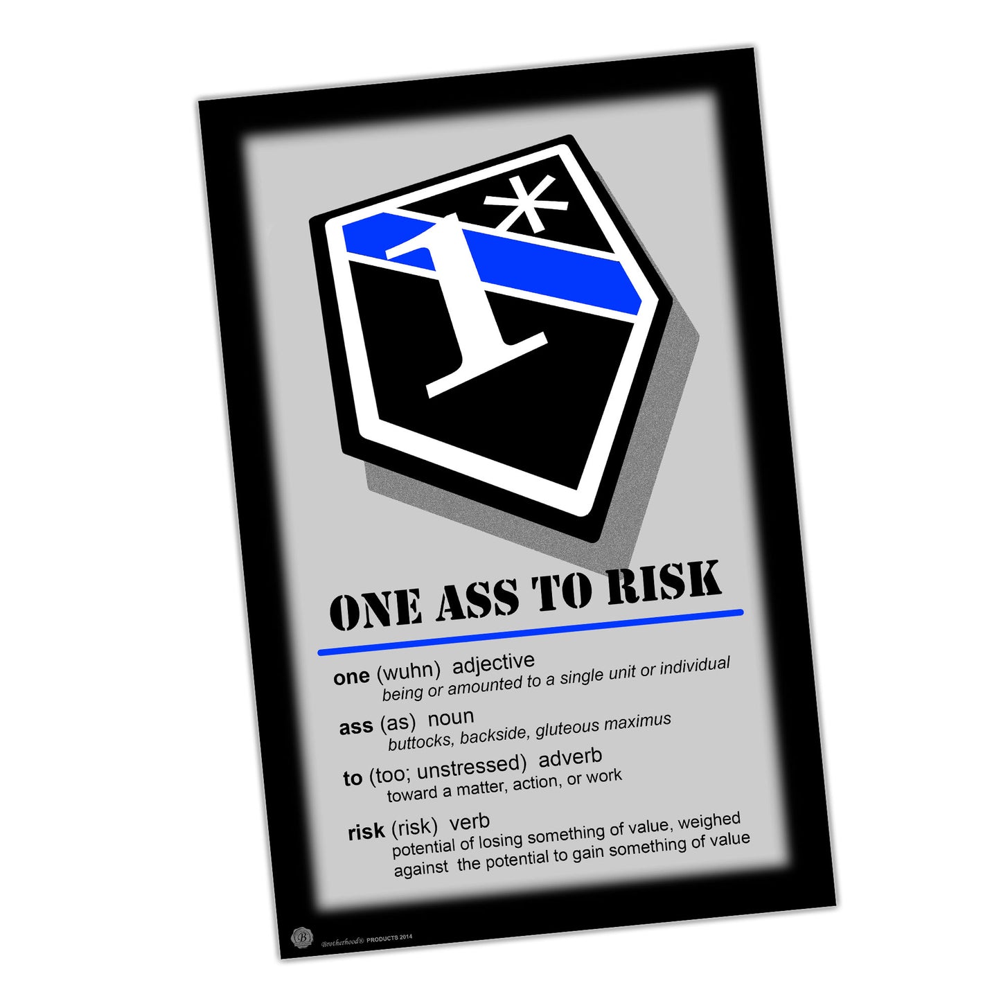 PO-008 Poster - Law Enforcement Thin Blue Line 1* Definition