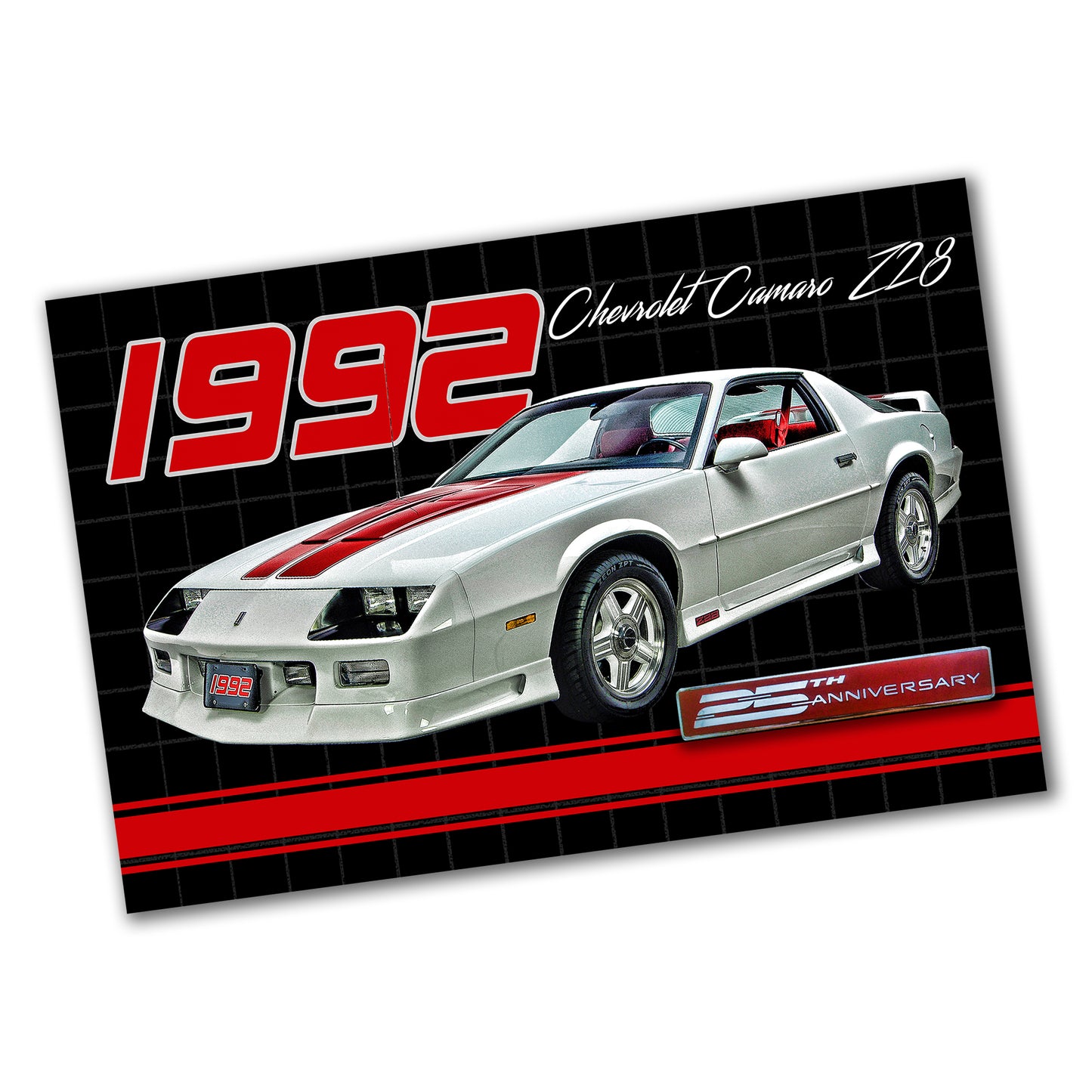 PO-056 Poster - Camaro 1992 Z28 25th Anniversary Car
