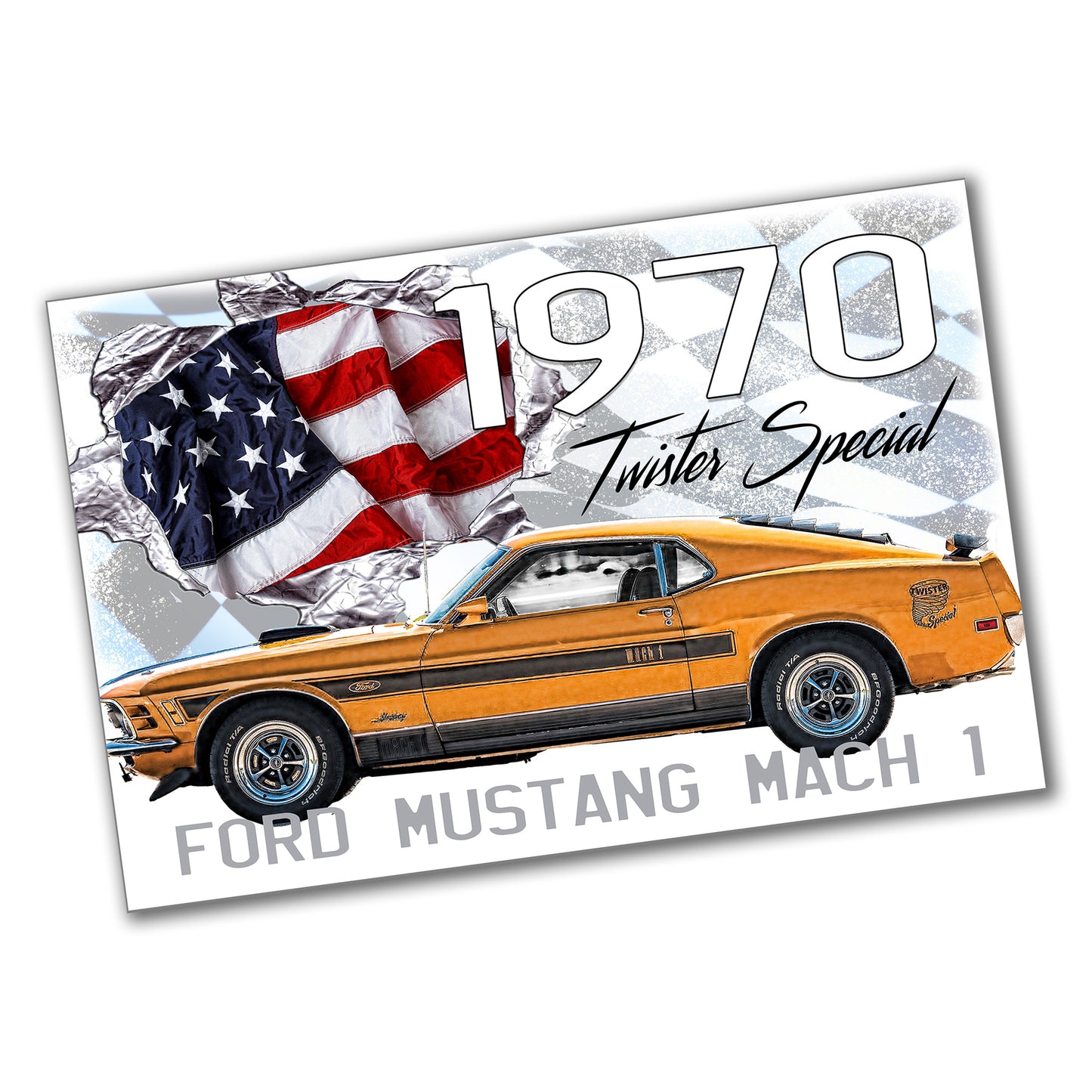 PO-075 Poster - Mustang 1970 Twister Special Muscle Car