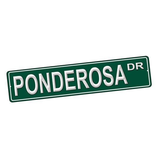 SI-STR-209 Street Sign - Bonanza TV Show Character Names