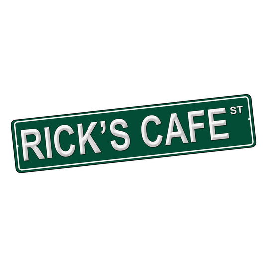 SI-STR-218 Street Sign - Humphrey Bogart Casablanca Character Street Names