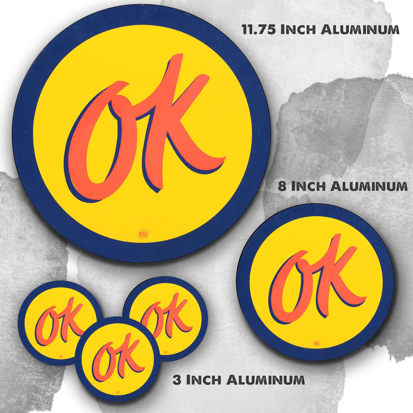 Round Signs - Gas & Oil OK Used Cars
