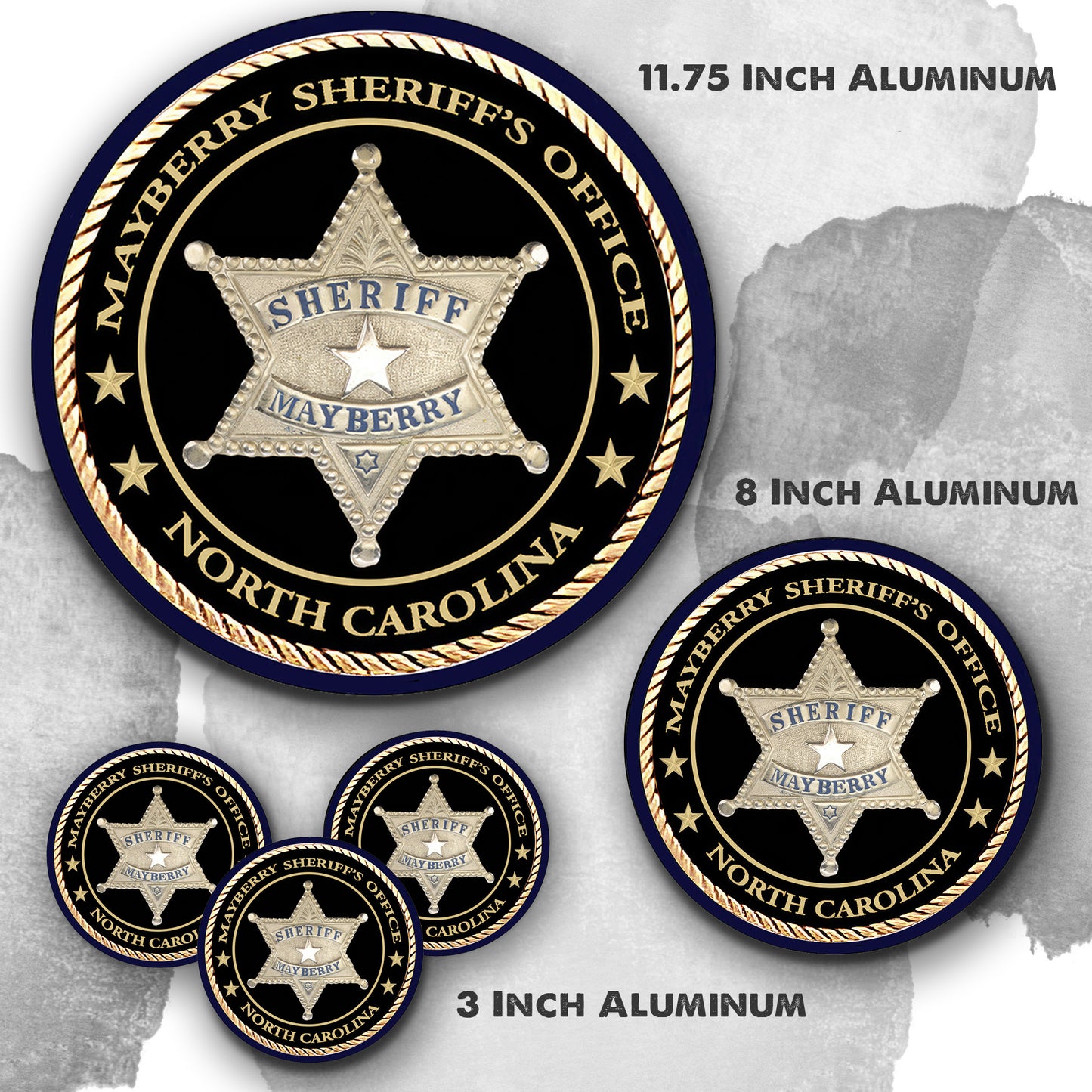 Round Signs - Mayberry Sheriff's Office Badge