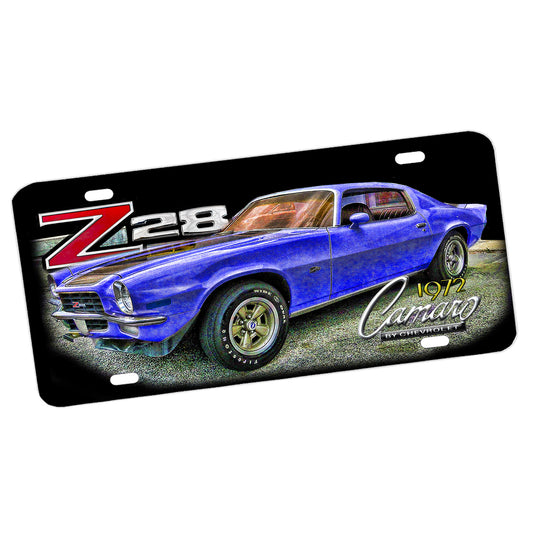 LP-299 2 Blue 1972 Camaro WEB License Plate