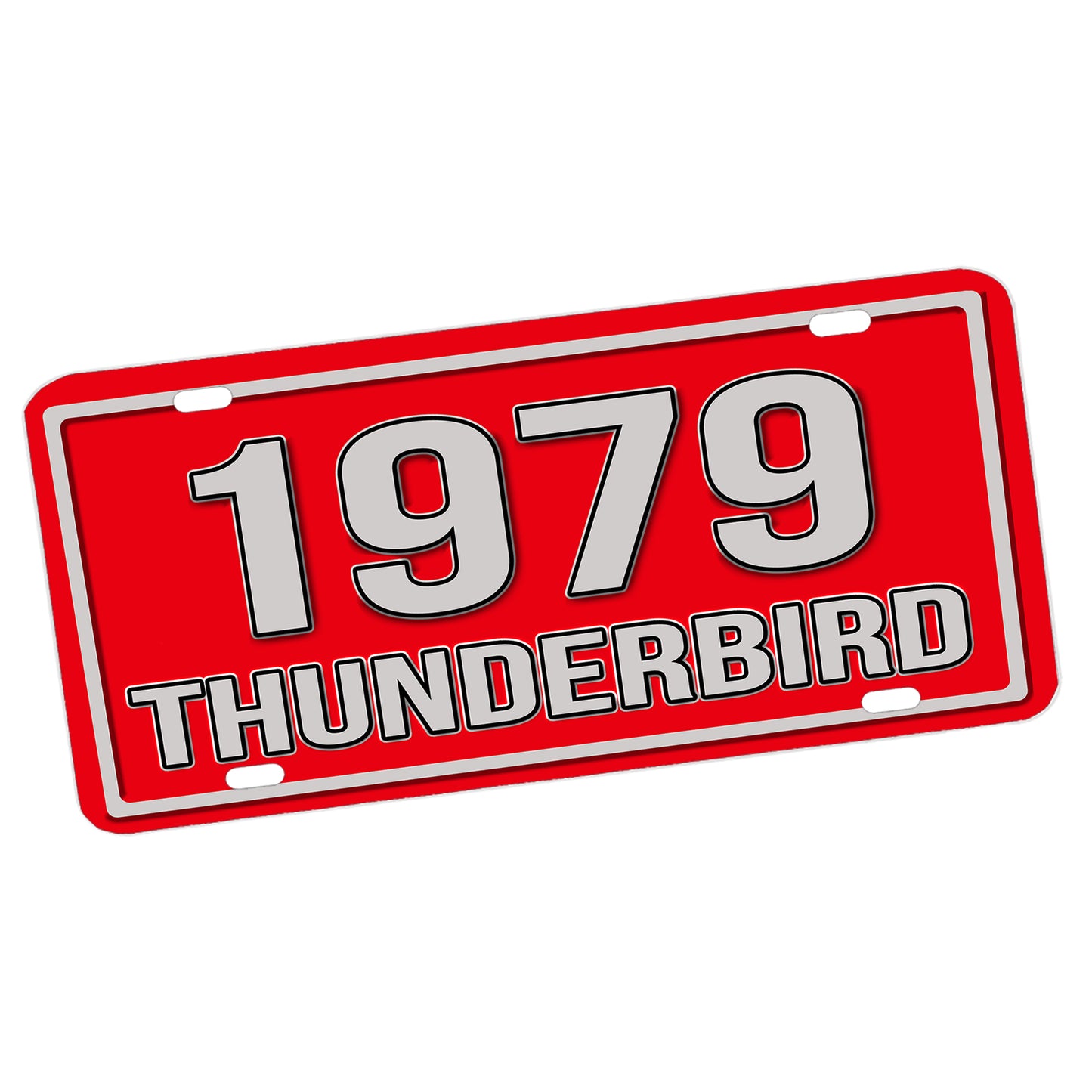 LP-304 Thunderbird Red WEB License Plate