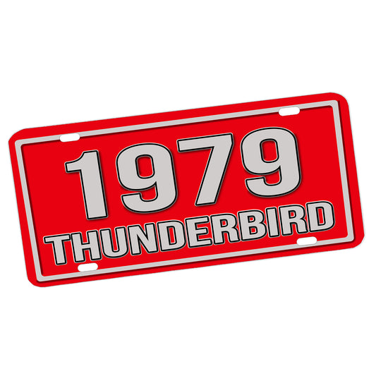 LP-304 Thunderbird Red WEB License Plate