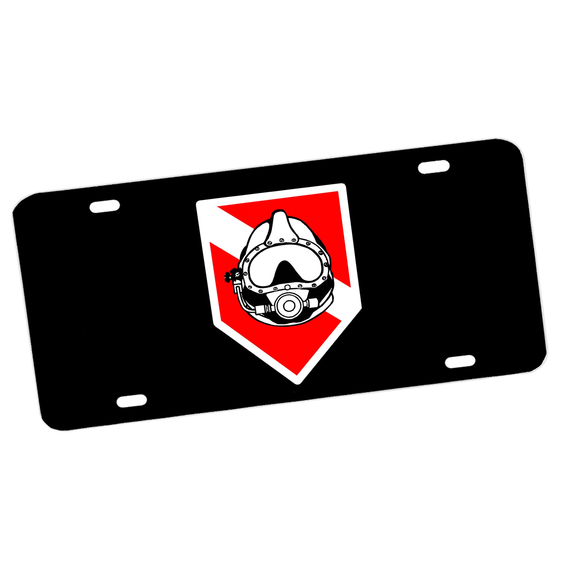 LP-204 Dive Helmet Rescue License Plate
