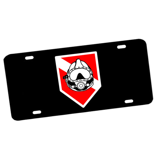 LP-204 Dive Helmet Rescue License Plate