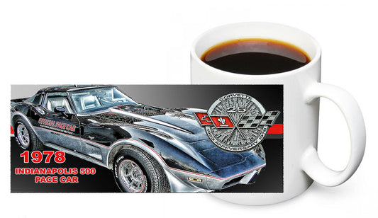 Coffee Mug - 1978 Chevy Corvette Indy 500 Pace Car Classic Car